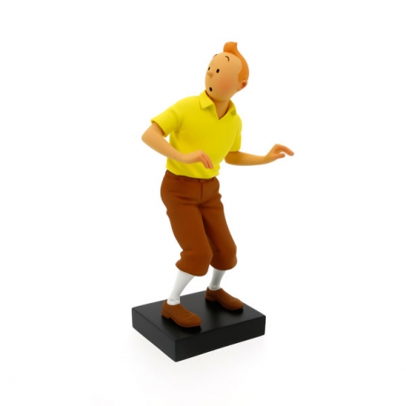 tintin wooden statue