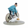 Tintin on a bicycle The Blue Lotus colorized